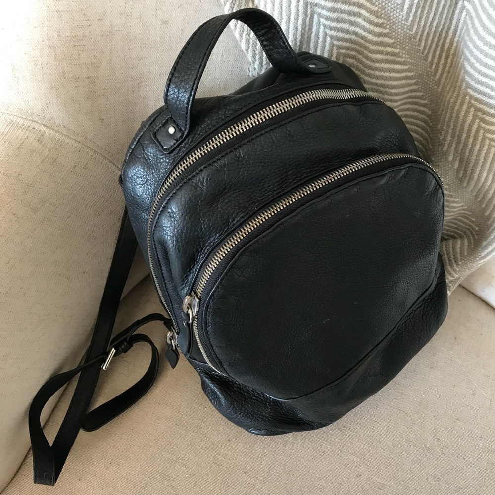 Black Margot leather backpack